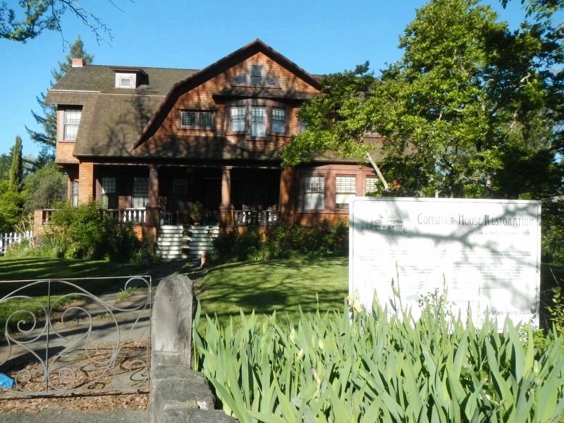 Comstock House and Restoration Marker. Click for full size. Comstock House and Restoration Marker image. Click for full size.