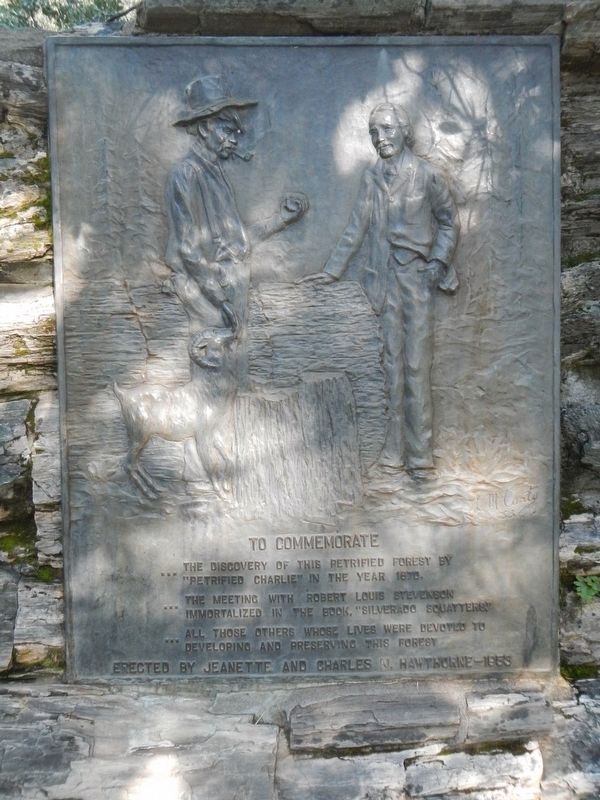To Commemorate..."Petrified Charlie" Marker. Click for full size. To Commemorate..."Petrified Charlie" Marker image. Click for full size.