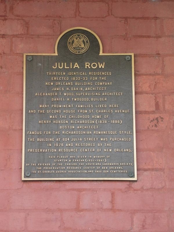 Julia Row Marker. Click for full size. Julia Row Marker image. Click for full size.