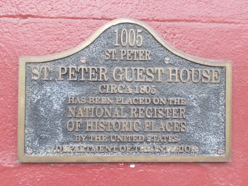 St. Peter Guest House Marker image. Click for full size.