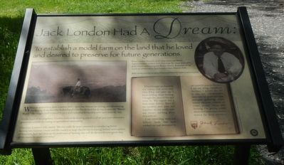 Jack London Had A Dream Marker. Click for full size. Jack London Had A Dream Marker image. Click for full size.