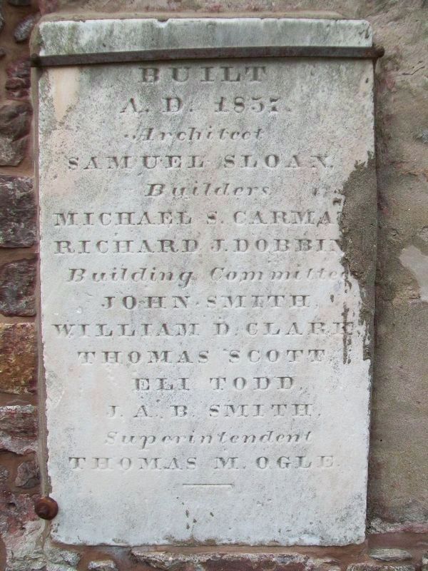 Sheriff's House and County Jail Date Stone image. Click for full size.