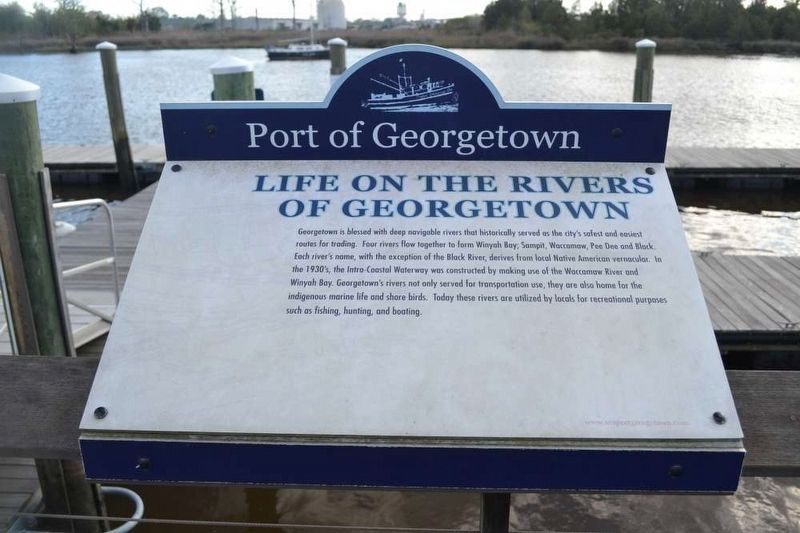 Life on the Rivers of Georgetown Marker image. Click for full size.