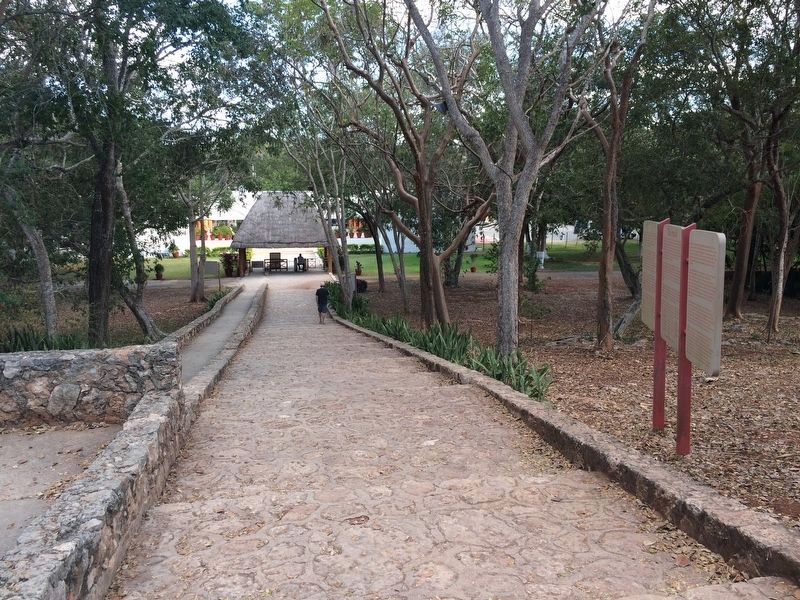 Uxmal Archaeological Site Marker. Click for full size. Uxmal Archaeological Site Marker image. Click for full size.