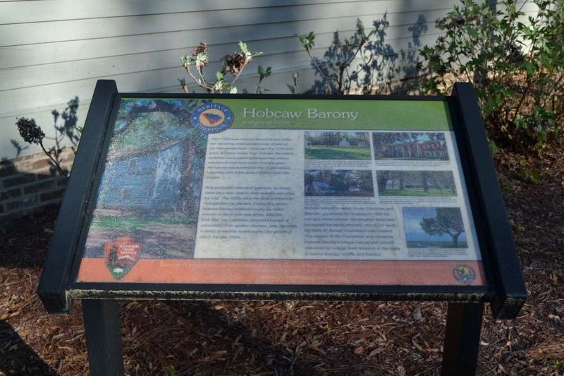Hobcaw Barony Marker. Click for full size. Hobcaw Barony Marker image. Click for full size.