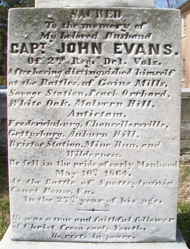 Captain John Evans Marker. Click for full size. Captain John Evans Marker image. Click for full size.