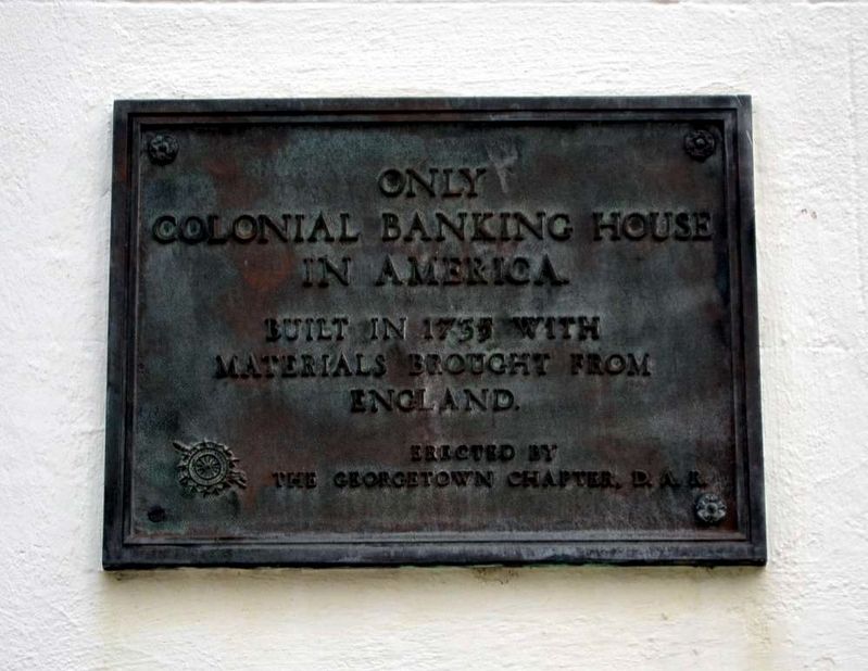 Only Colonial Banking House in America Marker image. Click for full size.
