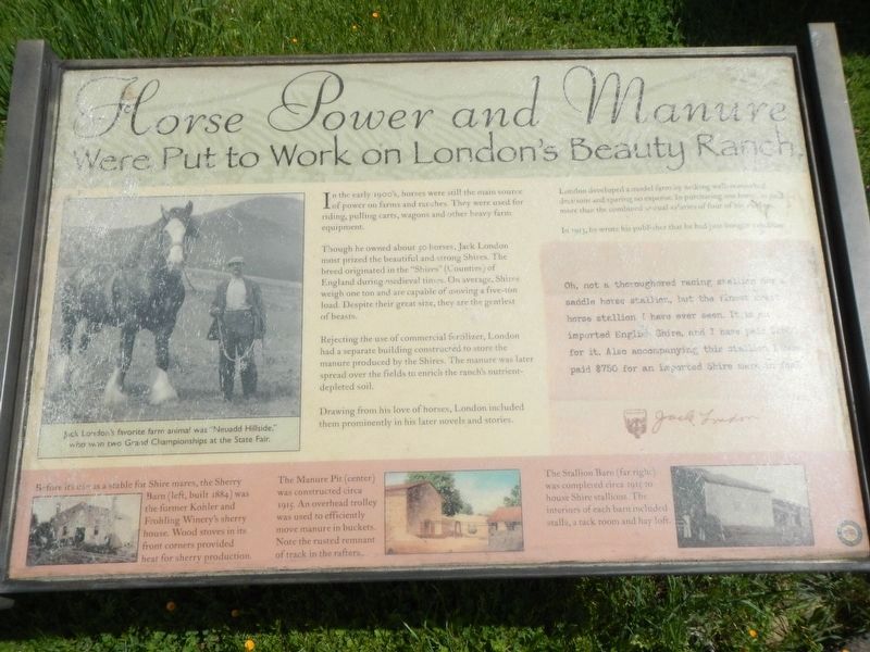 Horse Power and Manure Marker image. Click for full size.