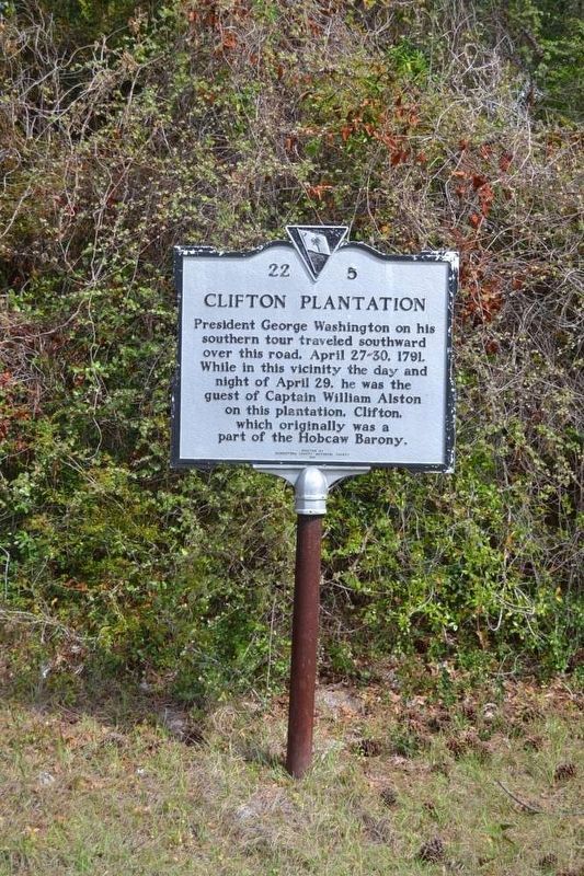 Clifton Plantation Marker. Click for full size. Clifton Plantation Marker image. Click for full size.