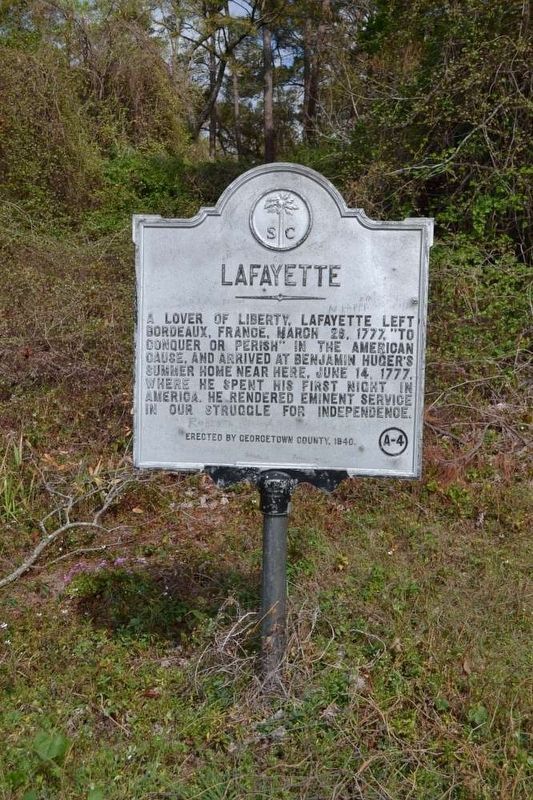 Lafayette Marker. Click for full size. Lafayette Marker image. Click for full size.