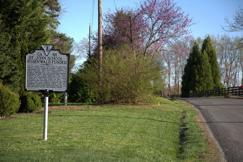 St. John School — Rosenwald Funded Marker image. Click for full size.