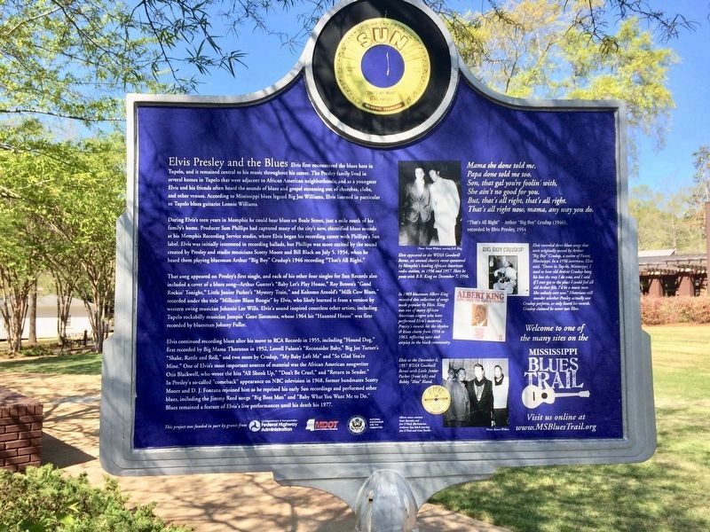 Elvis Presley and the Blues Marker (Rear) image. Click for full size.