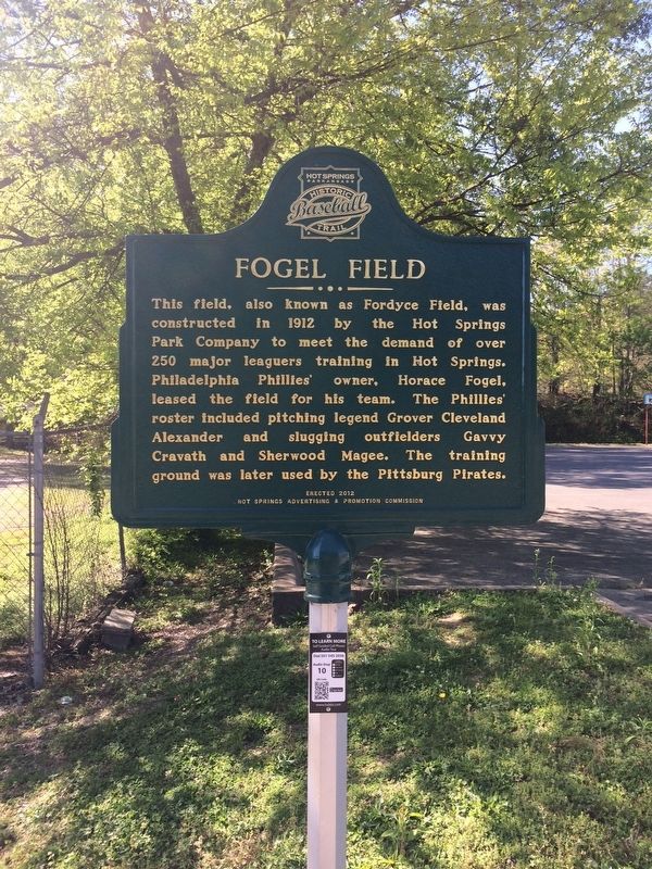 Fogel Field Marker image. Click for full size.