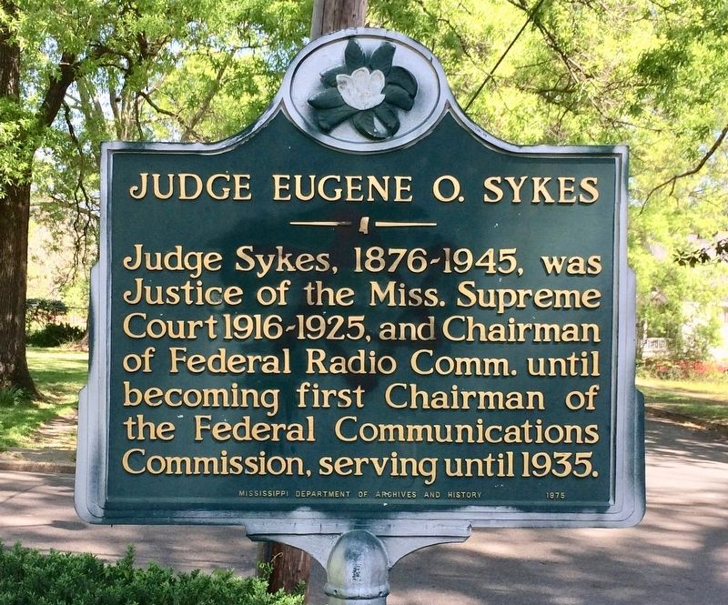 Judge Eugene O. Sykes Marker image. Click for full size.