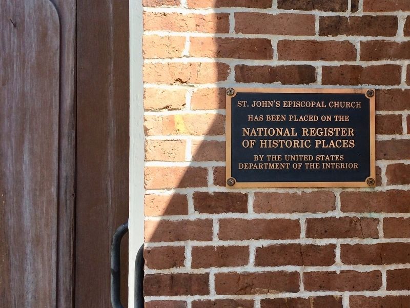 NRHP plaque for the church. image. Click for full size.