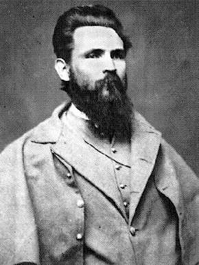 Brigadier General John Gregg in his Confederate uniform. image. Click for full size.