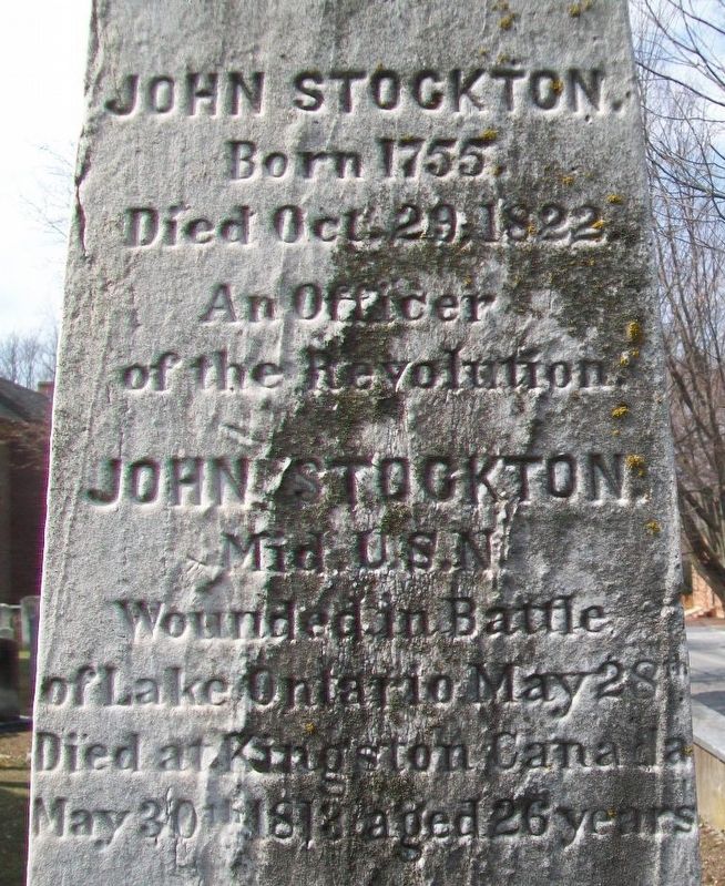 Midshipman John Stockton, USN Marker image. Click for full size.