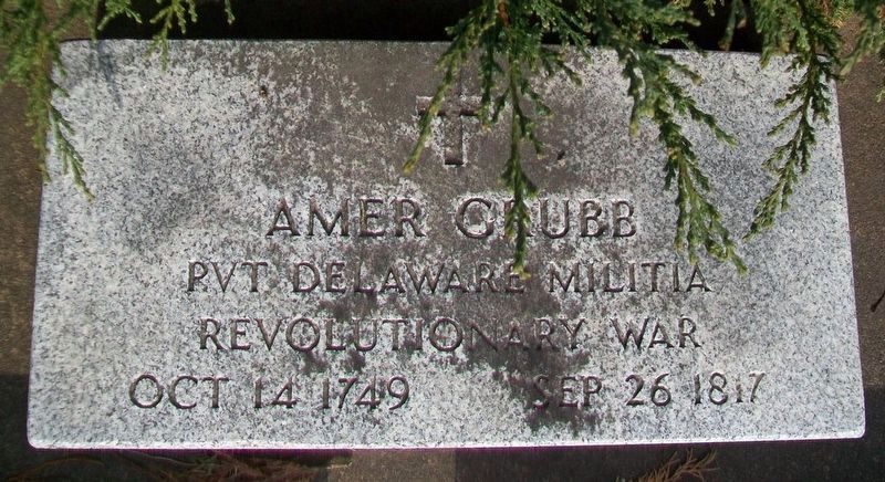 Amer Grubb in The Soldier and Sailor Walk Memorial Marker image. Click for full size.