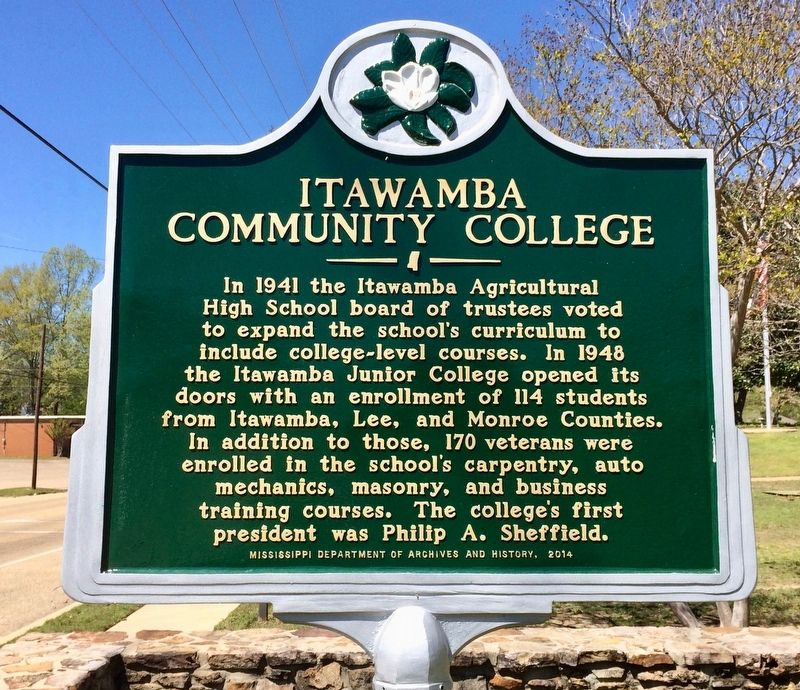 Itawamba Community College Marker image. Click for full size.