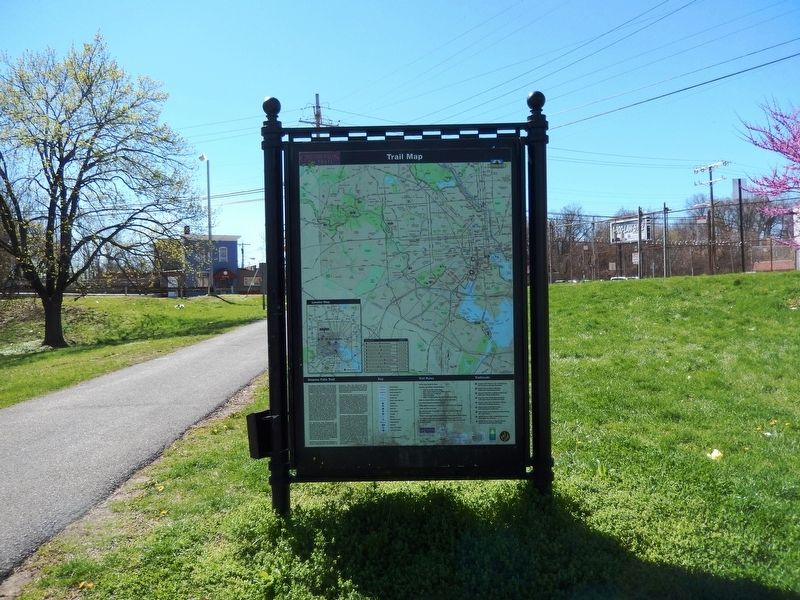 Gwynns Falls Park at Wilkens Avenue Marker-Reverse side image. Click for full size.