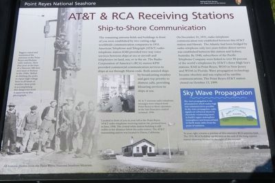 AT&T & RCA Receiving Stations Marker image. Click for full size.