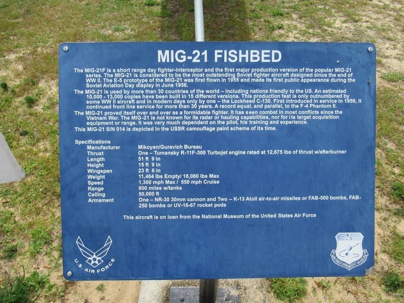 MIG-21 Fishbed Marker. Click for full size. MIG-21 Fishbed Marker image. Click for full size.