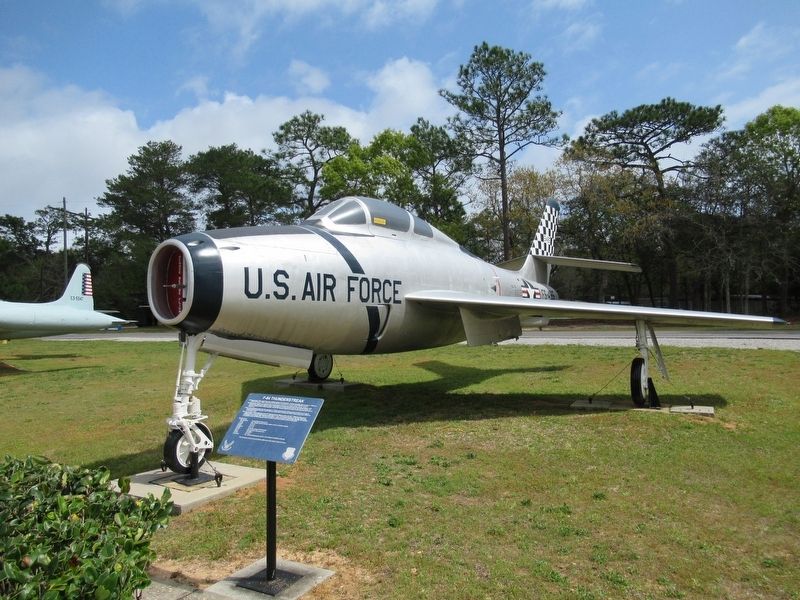 F-84 Thunderstreak & Marker image. Click for full size.