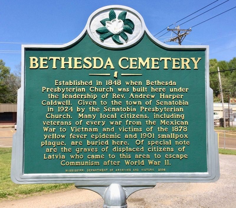 Bethesda Cemetery Marker image. Click for full size.