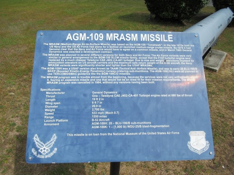 AGM-109 MRASM Missile Marker image. Click for full size.