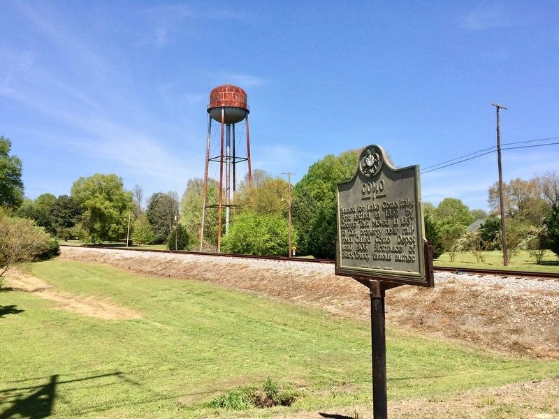 Como water tower and marker. image. Click for full size.
