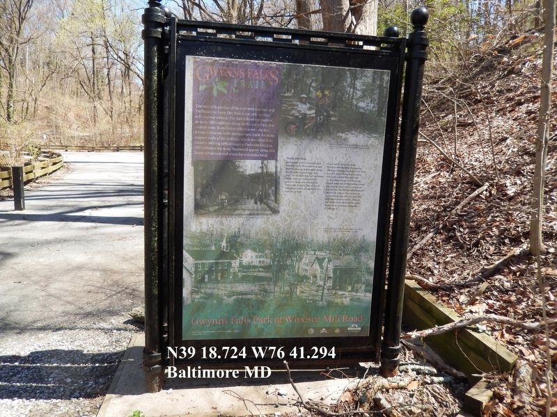 Gwynns Falls Park at Windsor Mill Road Marker image. Click for full size.