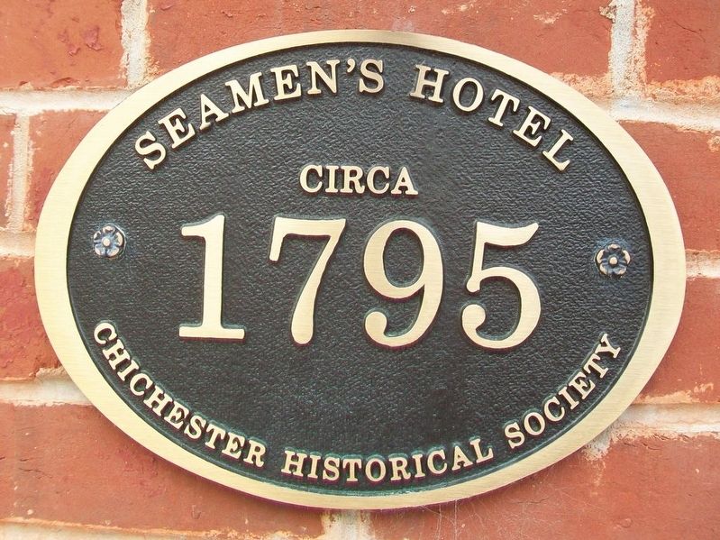Seamen's Hotel Marker image. Click for full size.