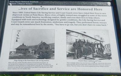 Lives of Sacrifice and Service are Honored Here Marker image. Click for full size.