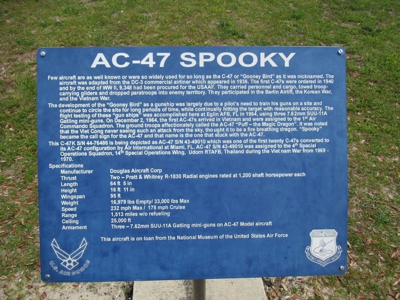 AC-47 Spooky Marker image. Click for full size.