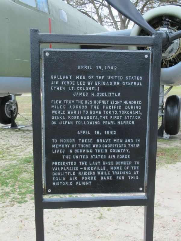 Doolittle Raiders Marker image. Click for full size.