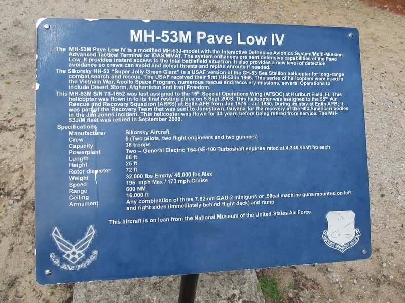 MH-53M Pave Low IV Marker. Click for full size. MH-53M Pave Low IV Marker image. Click for full size.