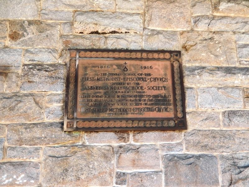 First Methodist Episcopal Church Marker image. Click for full size.