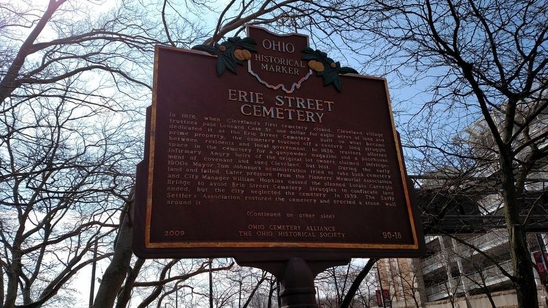 Erie Street Cemetery Marker image. Click for full size.