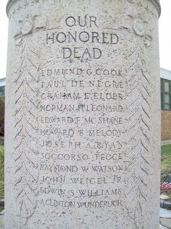 Lansdowne World War Monument<br>Honored Dead image. Click for full size.