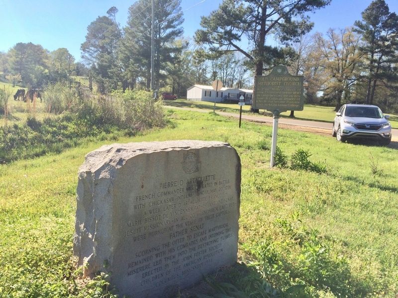 Pierre D'Artaguiette Marker looking North. image. Click for full size.