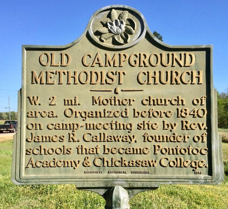 Old Campground Methodist Church Marker image. Click for full size.