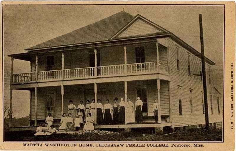 Martha Washington Home (Chickasaw Female College). image. Click for full size.