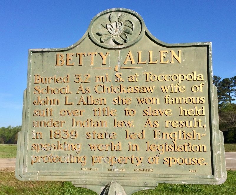 A Betty Allen Marker located about 3 miles north.. Click for full size. A Betty Allen Marker located about 3 miles north. image. Click for full size.