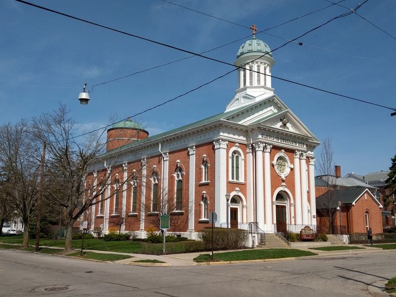 St. Joseph's Catholic Church and Marker. Click for full size. St. Joseph's Catholic Church and Marker image. Click for full size.