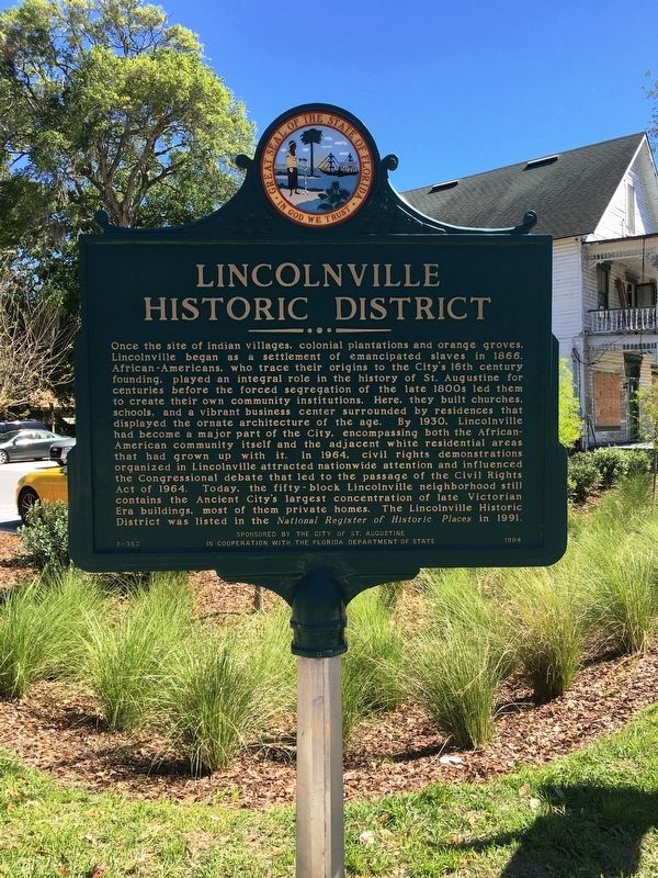 Lincolnville Historic District Marker. Click for full size. Lincolnville Historic District Marker image. Click for full size.