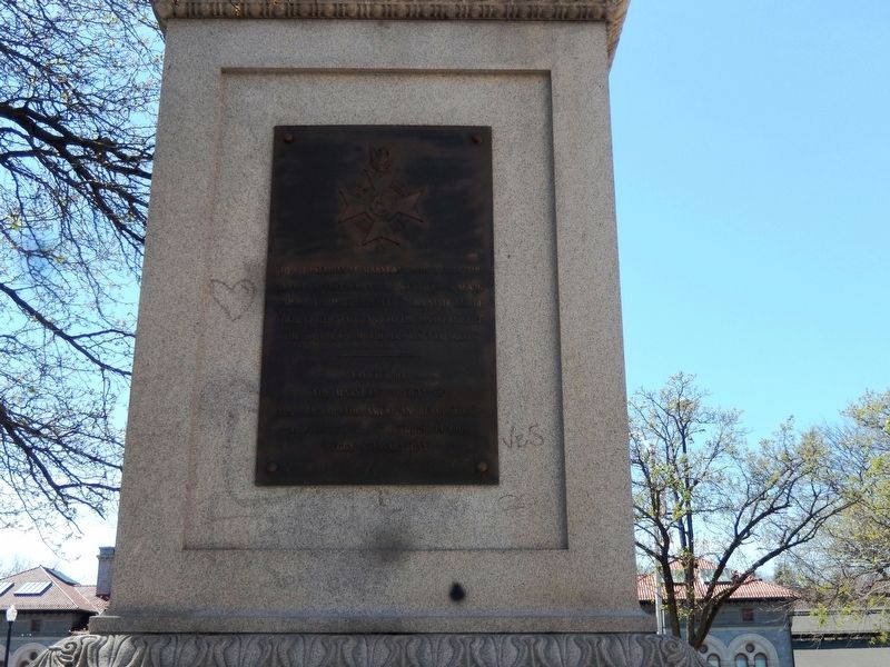The Maryland Line Monument Marker-Front Panel image. Click for full size.