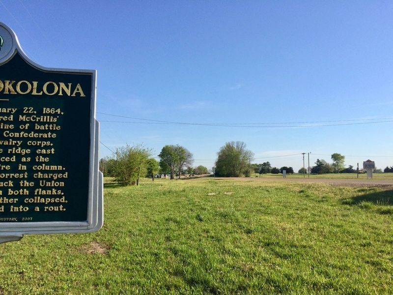Area of the Battle of Okolona. image. Click for full size.