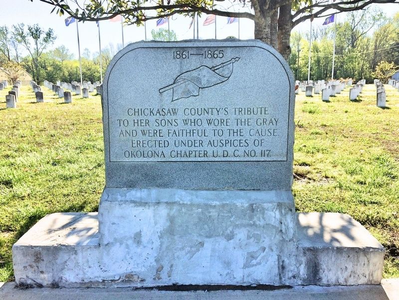 Chickasaw County Confederate Tribute Marker image. Click for full size.