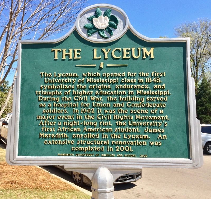 The Lyceum Marker image. Click for full size.