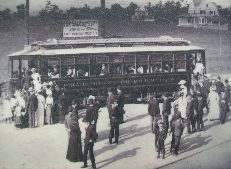Photo on The Birth of Llanerch Marker. Click for full size. Photo on The Birth of Llanerch Marker image. Click for full size.